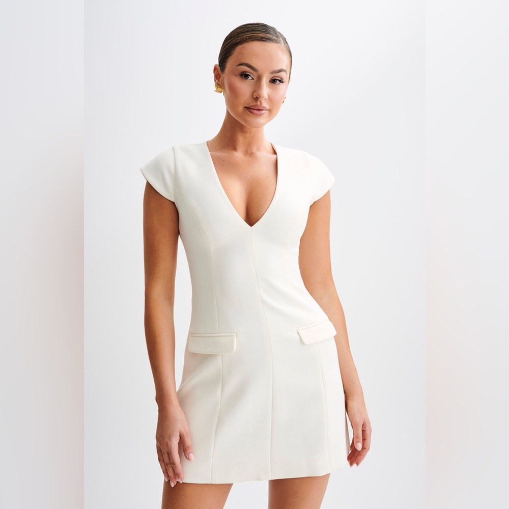 Meshki - Kiernan Sleeveless Blazer Dress - Ivory - Size XS